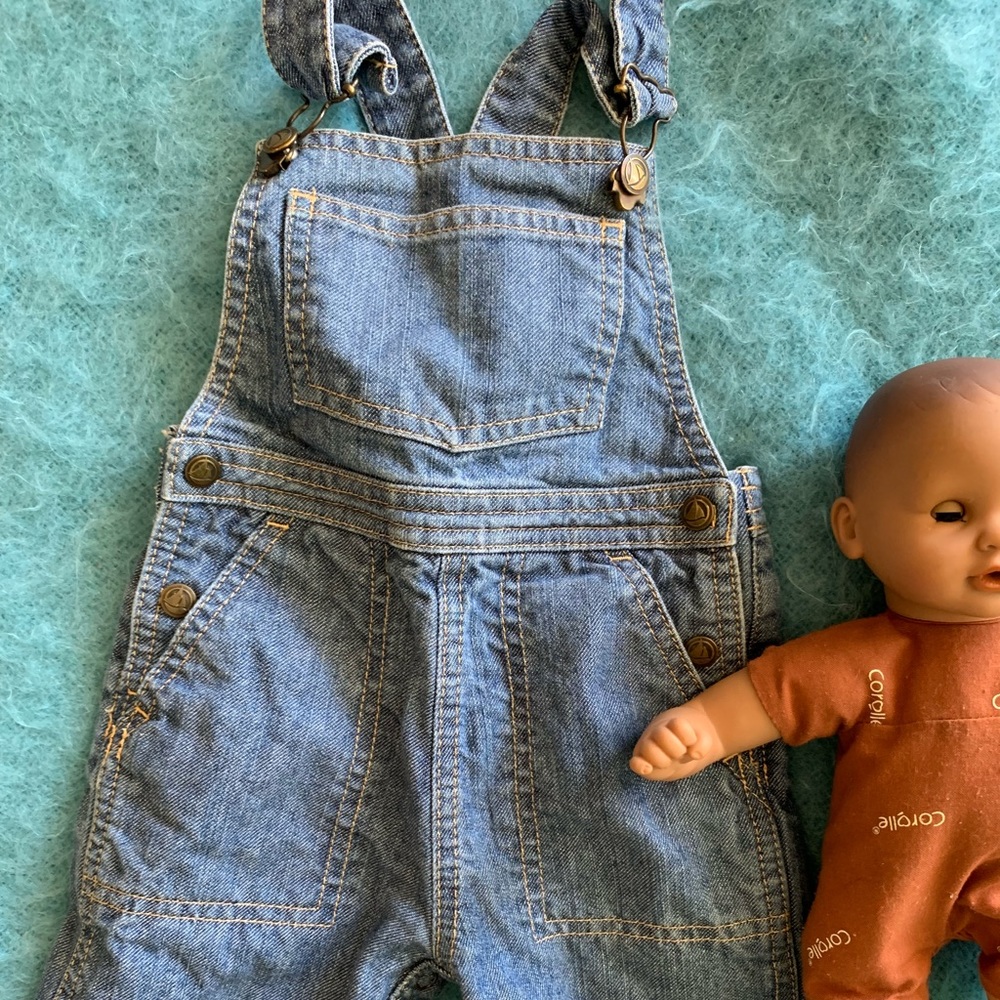 Petite Bateau denim overalls
